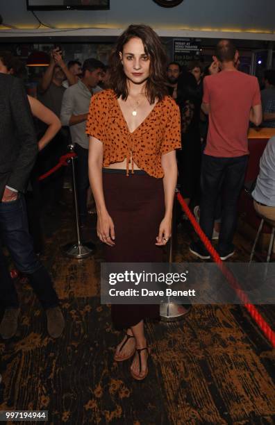 Tuppence Middleton attends the press night after party for "The One" at Soho Theatre on July 12, 2018 in London, England.