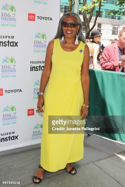 Host Helen Little attends 106.7 LITE FM's Broadway In Bryant Park at Bryant Park on July 12, 2018 in New York City.