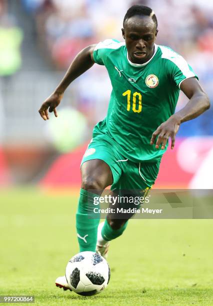 June 28: Sadio Mane of Senegal in action during the 2018 FIFA World Cup Russia group H match between Senegal and Colombia at Samara Arena on June 28,...