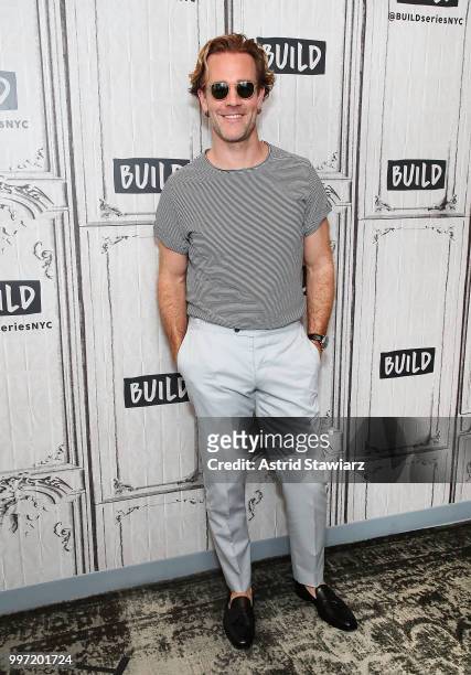 Actor James Van Der Beek visits Build studio on July 12, 2018 in New York City.
