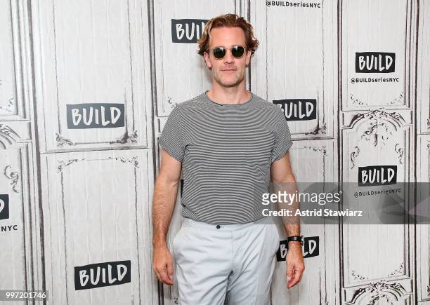 Actor James Van Der Beek visits Build studio on July 12, 2018 in New York City.