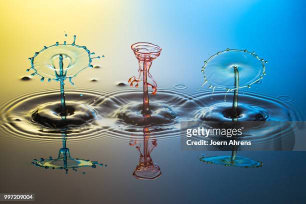 three drops nr. 2 - ahrens stock pictures, royalty-free photos & images