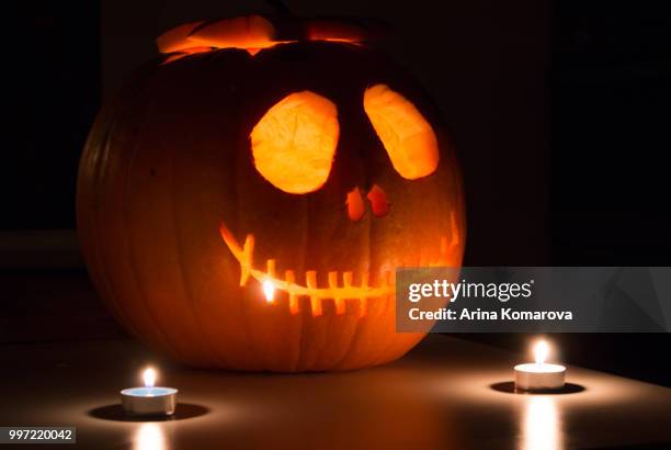 halloween pumpkin - arina stock pictures, royalty-free photos & images