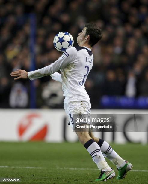 Gareth Bale of Tottenham Hotspur in action during the UEFA Champions League Group A match between Tottenham Hotspur and Werder Bremen at White Hart...