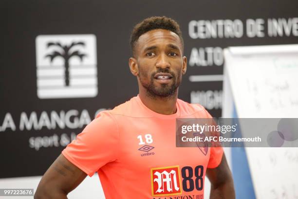 Jermain Defoe of Bournemouth during gym session at the clubs pre-season training camp at La Manga, Spain on July 12, 2018 in La Manga, Spain.