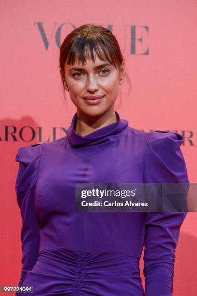 Irina Shayk attends Vogue 30th Anniversary Party at Casa Velazquez on July 12, 2018 in Madrid, Spain.