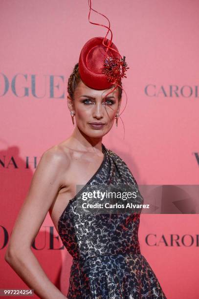 Nieves Alvarez attends Vogue 30th Anniversary Party at Casa Velazquez on July 12, 2018 in Madrid, Spain.