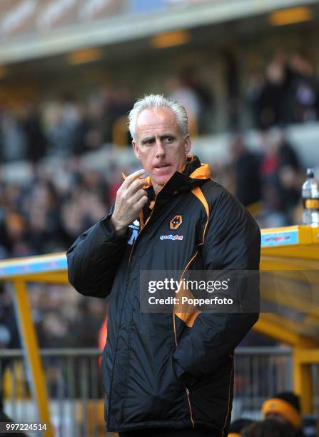 Wolverhampton Wanderers manager Mick McCarthy looks on during the Barclays Premier League match between Wolverhampton Wanderers and Sunderland at...