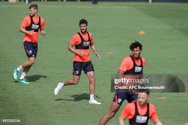 Charlie Daniels during training session at the clubs pre-season training camp at La Manga, Spain on July 12, 2018 in La Manga, Spain.