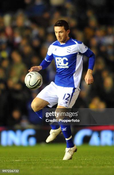 Barry Ferguson of Birmingham City in action during the Carling Cup Quarter Final between Birmingham City and Aston Villa at St Andrews on December 1,...