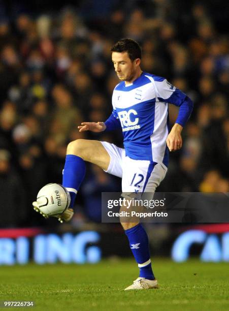 Barry Ferguson of Birmingham City in action during the Carling Cup Quarter Final between Birmingham City and Aston Villa at St Andrews on December 1,...