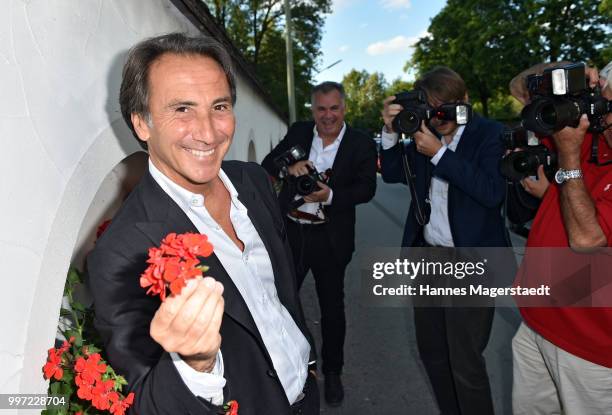 Actor Bruno Maccallini during the dinner Royal at the Gruenwalder Einkehr on July 12, 2018 in Munich, Germany.