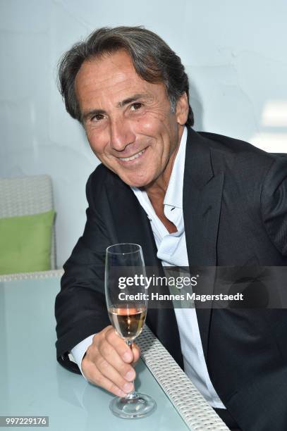 Actor Bruno Maccallini during the dinner Royal at the Gruenwalder Einkehr on July 12, 2018 in Munich, Germany.