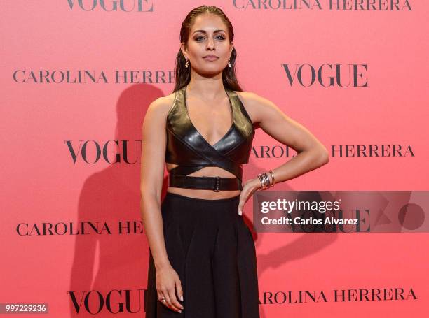 Hiba Abouk attends Vogue 30th Anniversary Party at Casa Velazquez on July 12, 2018 in Madrid, Spain.