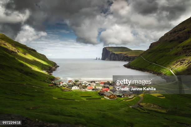 ancient baykeepers - faroe islands bildbanksfoton och bilder