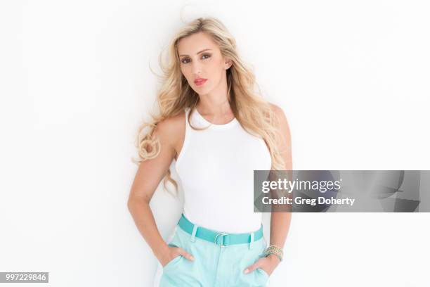 Model and Actress Amanda Paris attends the Giveback Day at The Artists Project on July 11, 2018 in Los Angeles, California.