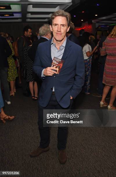 Rob Brydon attends the press night performance of "Barry Humphries' Weimar Cabaret" at The Barbican Centre on July 12, 2018 in London, England.