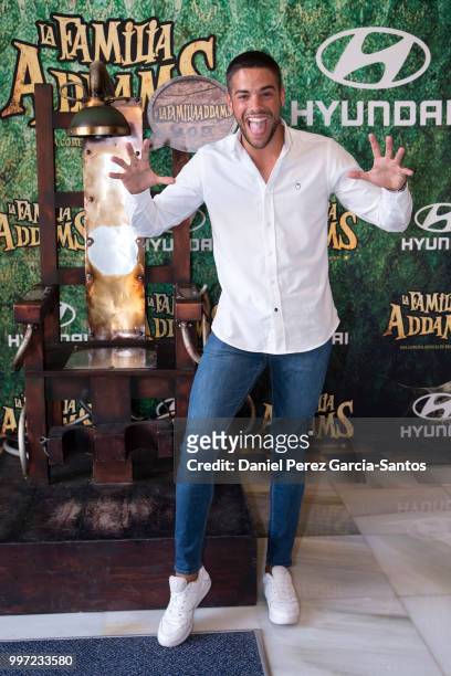 Alvaro Dominguez attends 'La Familia Addams' Malaga premiere on July 12, 2018 in Malaga, Spain.