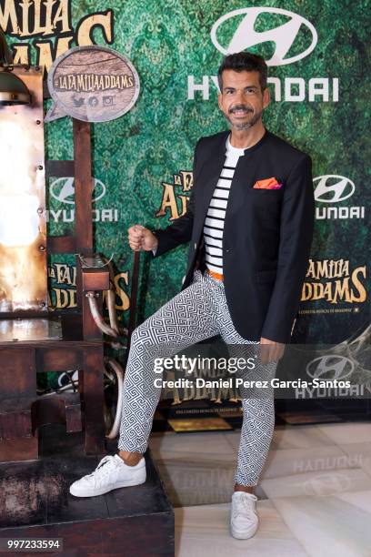 Javier Alcantara attends 'La Familia Addams' Malaga premiere on July 12, 2018 in Malaga, Spain.