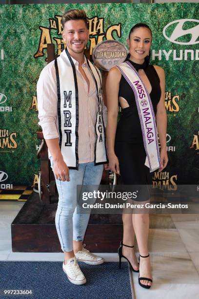 Jenifer Medalle and Manuel Martin attend 'La Familia Addams' Malaga premiere on July 12, 2018 in Malaga, Spain.