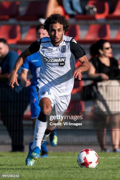 Amr Warda of Paok Saloniki during the friendly match between PAOK Saloniki and KAA Gent at sportcomplex Schuytgraaf on July 12, 2018 in Arnhem, The...