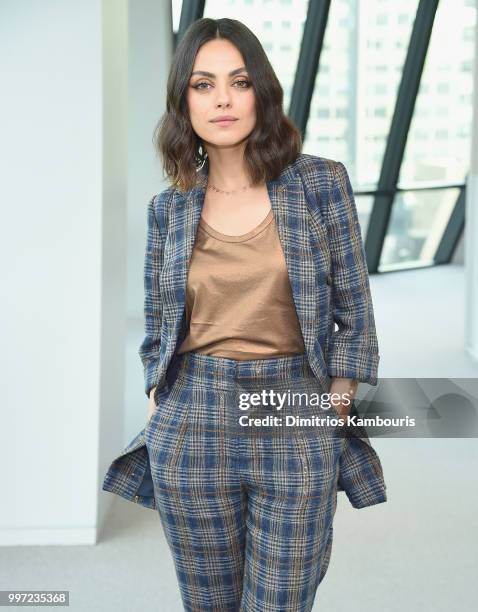 Mila Kunis attends The Screening Of "The Spy Who Dumped Me" at Hearst Tower on July 12, 2018 in New York City.