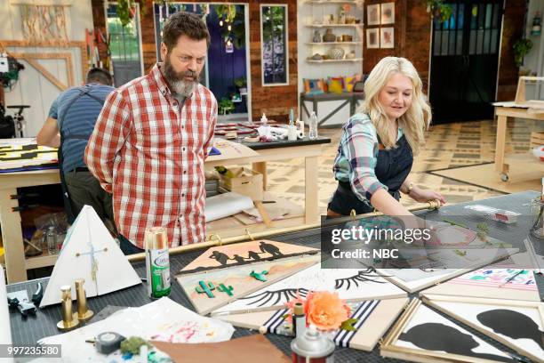 You Crafty" Episode 101 -- Pictured: Nick Offerman, Jo --