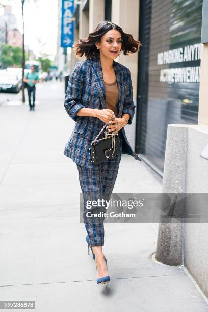 Mila Kunis is seen in Midtown on July 12, 2018 in New York City.