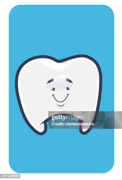 stockillustraties, clipart, cartoons en iconen met de tand - dentista vector