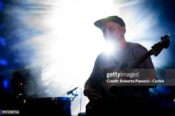 Stuart Braithwaite of Mogwai performs on stage on July 10, 2018 in Rome, Italy.