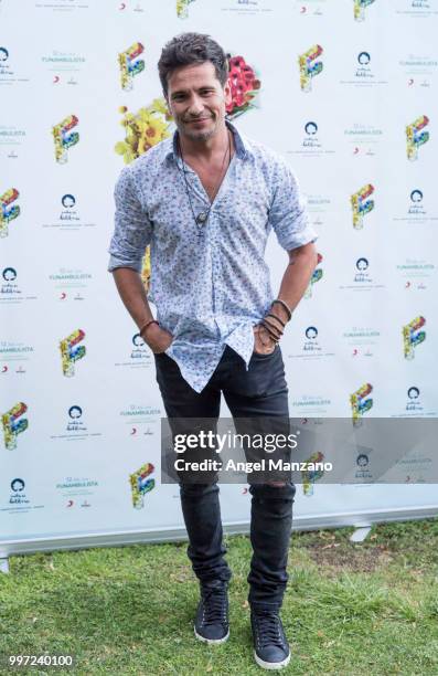 David DeMaria attends photocall in Funambulista concert at Noches del Bótanico Festival on July 12, 2018 in Madrid, Spain.