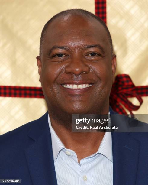 Former NFL Player Rodney Peete visits Hallmark's "Home & Family" celebrating 'Christmas In July' at Universal Studios Hollywood on July 12, 2018 in...