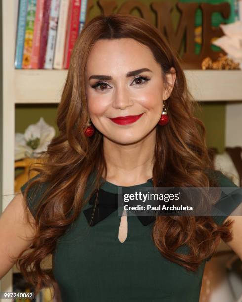 Chef / Author Rosanna Pansino visits Hallmark's "Home & Family" celebrating 'Christmas In July' at Universal Studios Hollywood on July 12, 2018 in...