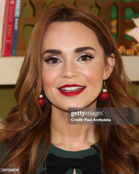 Chef / Author Rosanna Pansino visits Hallmark's "Home & Family" celebrating 'Christmas In July' at Universal Studios Hollywood on July 12, 2018 in...