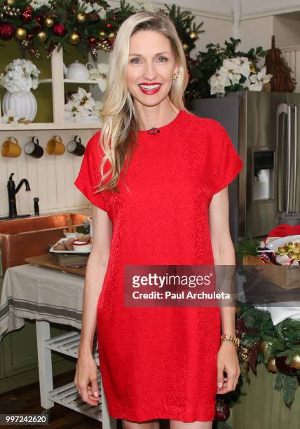 Actress Catherine McCord visits Hallmark's "Home & Family" celebrating 'Christmas In July' at Universal Studios Hollywood on July 12, 2018 in...