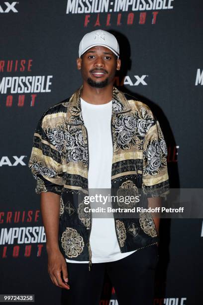 Humorist Jeremie Dethelot attends the Global Premiere of 'Mission: Impossible - Fallout' at Palais de Chaillot on July 12, 2018 in Paris, France.