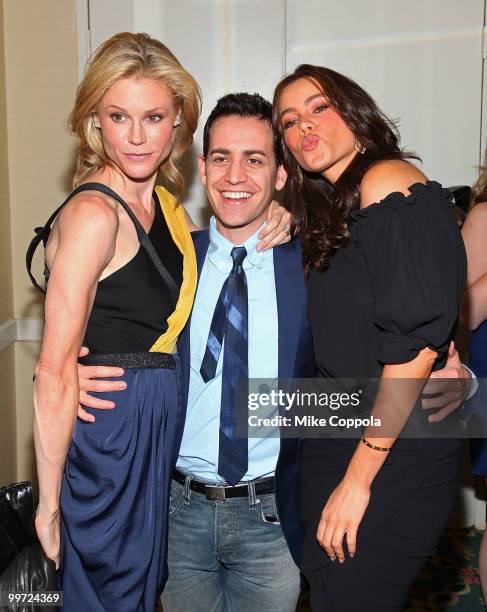 Actress Julie Bowen, producer Jason Winer, and actress Sofia Vergara attend the 69th Annual Peabody Awards at The Waldorf Astoria on May 17, 2010 in...