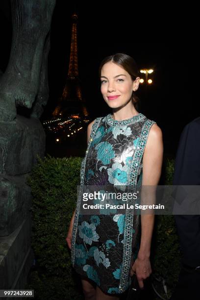 Michelle Monaghan attends the cast reception following the global premiere of 'Mission: Impossible - Fallout' at Cafe de l'Homme on July 12, 2018 in...