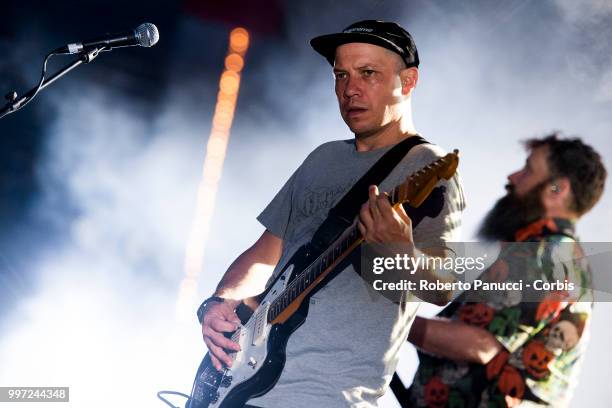 Stuart Braithwaite of Mogwai performs on stage on July 10, 2018 in Rome, Italy.