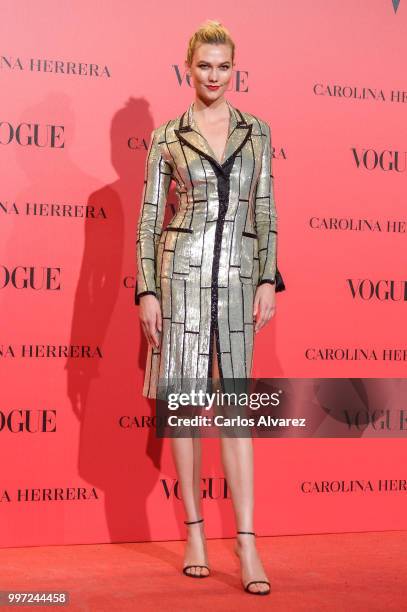 Karlie Kloss attends Vogue 30th Anniversary Party at Casa Velazquez on July 12, 2018 in Madrid, Spain.