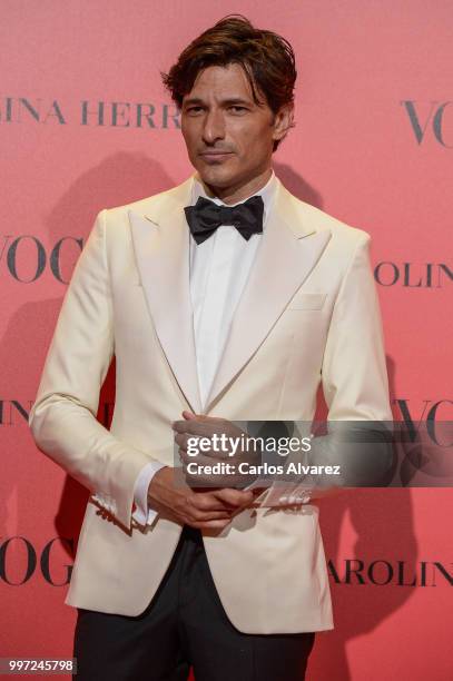 Andres Velencoso attends Vogue 30th Anniversary Party at Casa Velazquez on July 12, 2018 in Madrid, Spain.