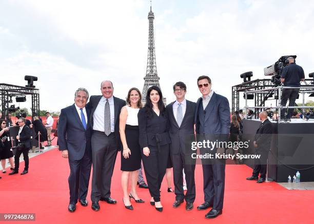 Jim Gianopulos, Don Granger, Dana Goldberg, Elizabeth Raposo, Wyck Godfrey and David Ellison attend the Global Premiere of 'Mission: Impossible -...