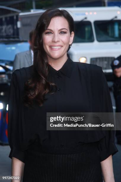 Liv Tyler is seen on July 12, 2018 in New York City.