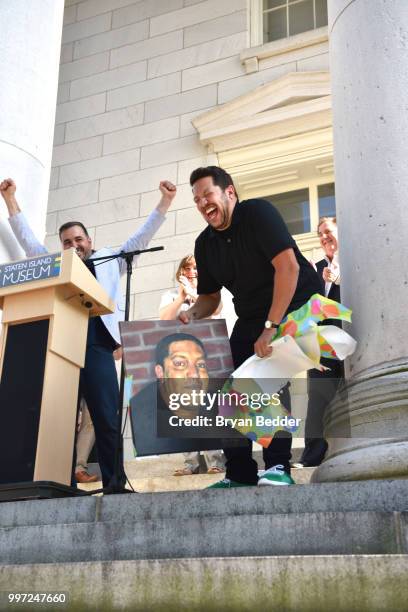 Brian Quinn and Sal Vulcano attend the opening event for the Impractical Jokers: Homecoming Exhibit, a celebration of the hit truTV series, at the...