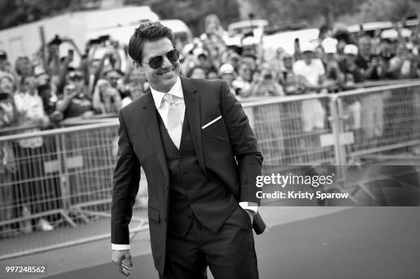 Tom Cruise attends the Global Premiere of 'Mission: Impossible - Fallout' at Palais de Chaillot on July 12, 2018 in Paris, France.