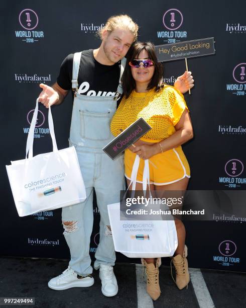 Jeremy Madix and Mercedes "MJ" Javid attend the HydraFacial World Tour - Los Angeles on July 12, 2018 in Venice, California.