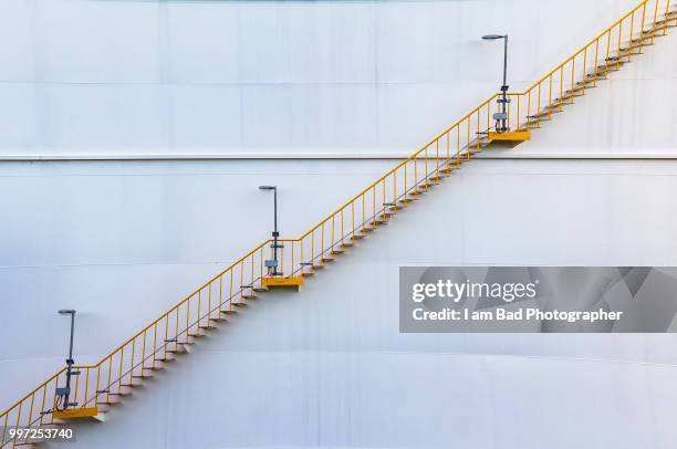 the only way is... - fuel storage tank stock pictures, royalty-free photos & images