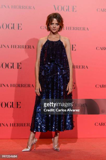 Macarena Gomez attends Vogue 30th Anniversary Party at Casa Velazquez on July 12, 2018 in Madrid, Spain.
