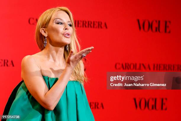 Kylie Minogue attends Vogue 30th Anniversary Party at Casa Velazquez on July 12, 2018 in Madrid, Spain.