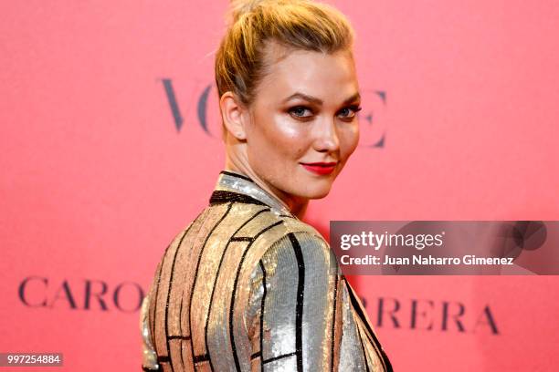 Karlie Kloss attends Vogue 30th Anniversary Party at Casa Velazquez on July 12, 2018 in Madrid, Spain.